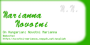 marianna novotni business card